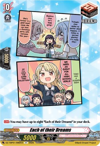 Each of their Dreams (F), DZ-TBP01: BanG Dream! Girls Band Party! DZ-TBP01/096fEN