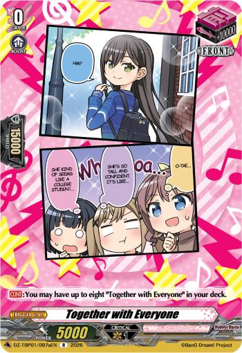 Together with Everyone (A), DZ-TBP01: BanG Dream! Girls Band Party! DZ-TBP01/097aEN