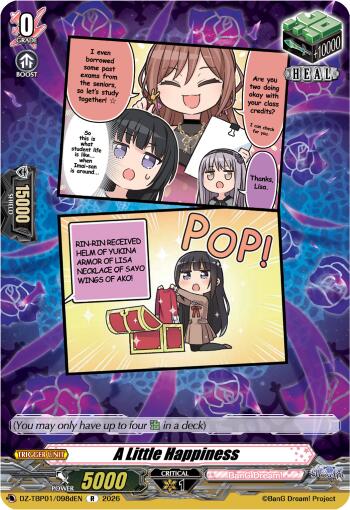 A Little Happiness (D), DZ-TBP01: BanG Dream! Girls Band Party! DZ-TBP01/098dEN