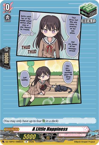 A Little Happiness (H), DZ-TBP01: BanG Dream! Girls Band Party! DZ-TBP01/098hEN