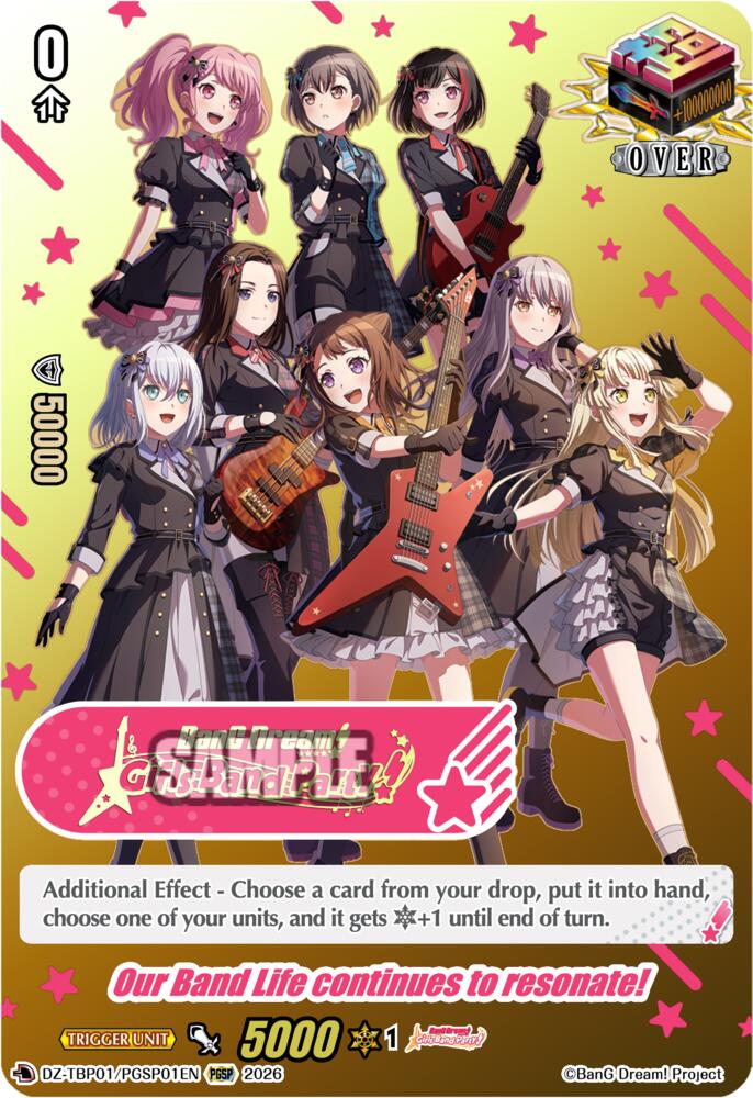 Our Band Life continues to resonate! (PGSP), DZ-TBP01: BanG Dream! Girls Band Party! DZ-TBP01/PGSP01EN