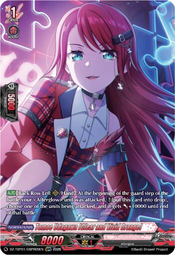 Tomoe Udagawa [Clear and Vivid Orange] (GBPR), DZ-TBP01: BanG Dream! Girls Band Party! DZ-TBP01/GBPR09EN