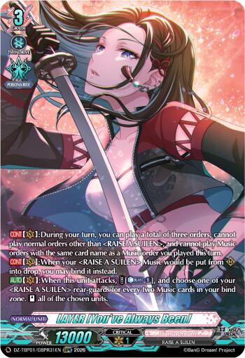 LAYER [You've Always Been] (GBPR), DZ-TBP01: BanG Dream! Girls Band Party! DZ-TBP01/GBPR31EN