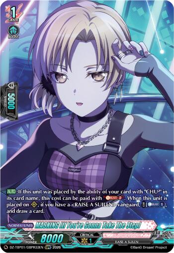 MASKING [If You're Gonna Take The Step] (GBPR), DZ-TBP01: BanG Dream! Girls Band Party! DZ-TBP01/GBPR33EN