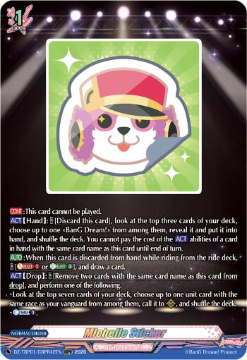 Michelle Sticker (GBPR), DZ-TBP01: BanG Dream! Girls Band Party! DZ-TBP01/GBPR42EN