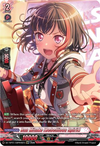 Ran Mitake [Rebellious Spirit] (GBPR), DZ-TBP01: BanG Dream! Girls Band Party! DZ-TBP01/GBPR46EN