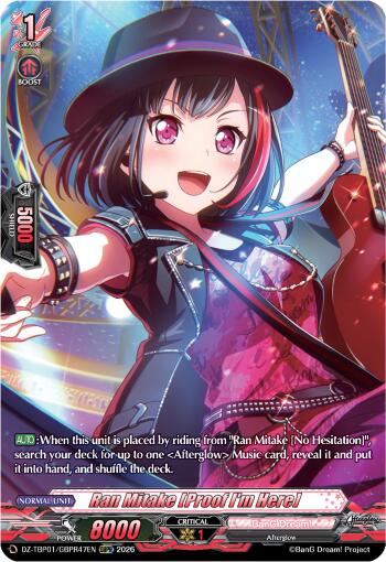 Ran Mitake [Proof I'm Here] (GBPR), DZ-TBP01: BanG Dream! Girls Band Party! DZ-TBP01/GBPR47EN