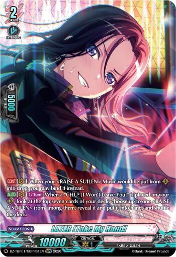 LAYER [Take My Hand] (GBPR), DZ-TBP01: BanG Dream! Girls Band Party! DZ-TBP01/GBPR61EN