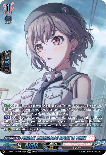 Tomori Takamatsu [Next to Taki] (GBPR), DZ-TBP01: BanG Dream! Girls Band Party! DZ-TBP01/GBPR65EN