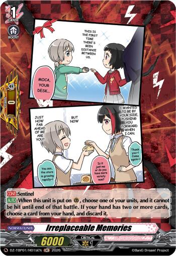 Irreplaceable Memories  (B)(H), DZ-TBP01: BanG Dream! Girls Band Party! DZ-TBP01/H01bEN