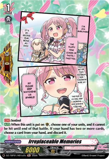 Irreplaceable Memories  (C) (H), DZ-TBP01: BanG Dream! Girls Band Party! DZ-TBP01/H01cEN