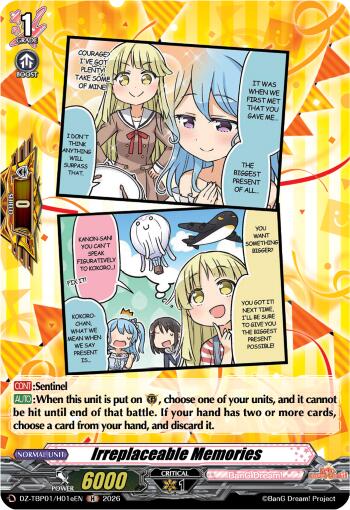 Irreplaceable Memories (E) (H), DZ-TBP01: BanG Dream! Girls Band Party! DZ-TBP01/H01eEN