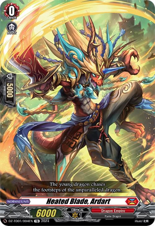 Heated Blade, Ardart, DZ-TD01: Start Up Trial Deck "Dragon Empire" DZ-TD01/004EN