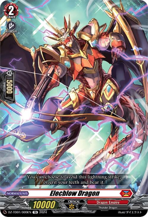 Elecblow Dragon, DZ-TD01: Start Up Trial Deck "Dragon Empire" DZ-TD01/009EN