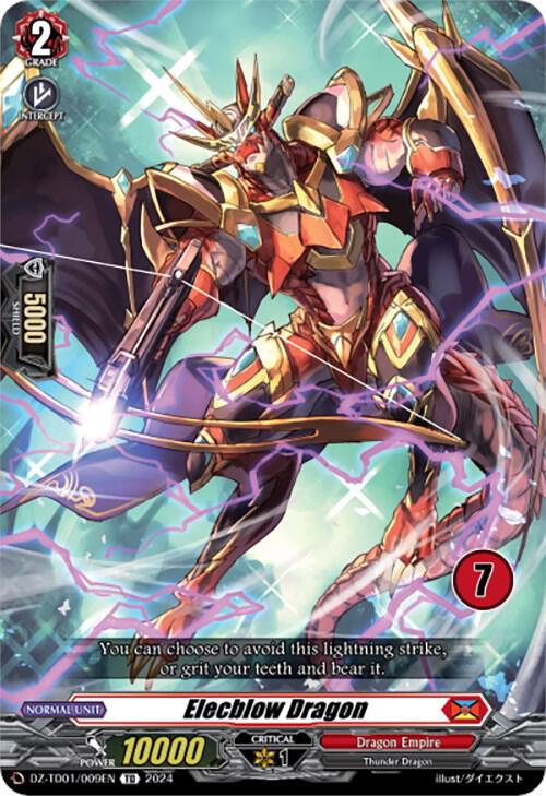Elecblow Dragon (7), DZ-TD01: Start Up Trial Deck "Dragon Empire" DZ-TD01/009EN