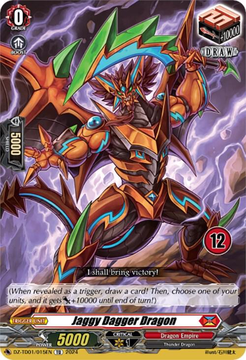Jaggy Dagger Dragon (12), DZ-TD01: Start Up Trial Deck "Dragon Empire" DZ-TD01/015EN