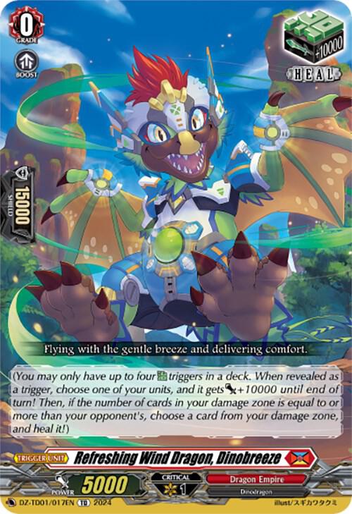 Refreshing Wind Dragon, Dinobreeze, DZ-TD01: Start Up Trial Deck "Dragon Empire" DZ-TD01/017EN