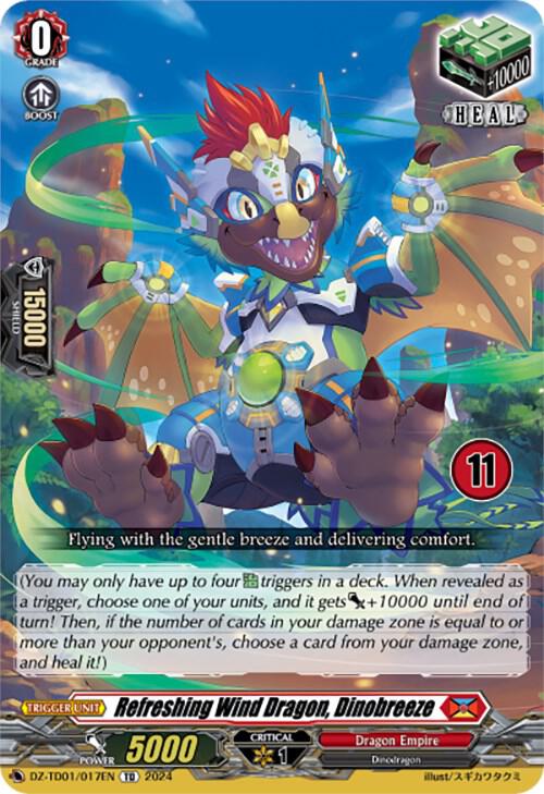Refreshing Wind Dragon, Dinobreeze (11), DZ-TD01: Start Up Trial Deck "Dragon Empire" DZ-TD01/017EN
