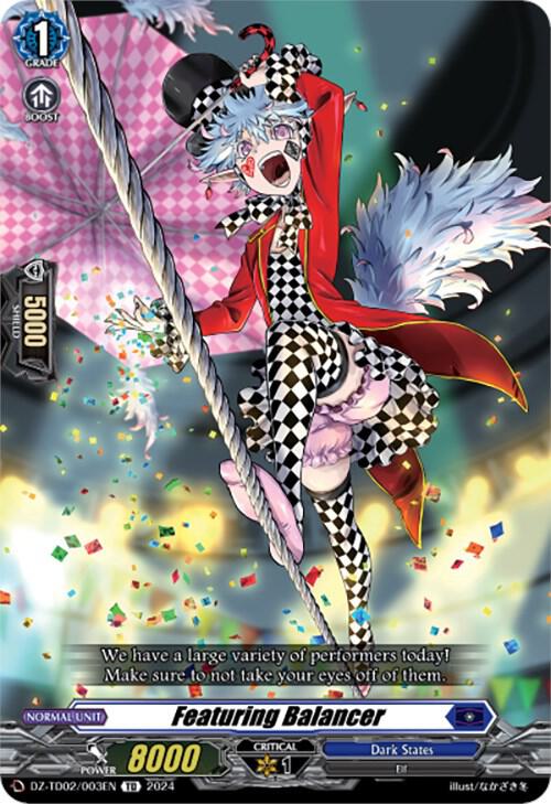 Featuring Balancer, DZ-TD02: Start Up Trial Deck "Dark States" DZ-TD02/003EN