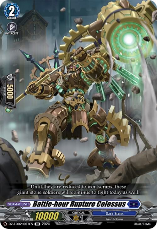 Battle-hour Rupture Colossus, DZ-TD02: Start Up Trial Deck "Dark States" DZ-TD02/007EN