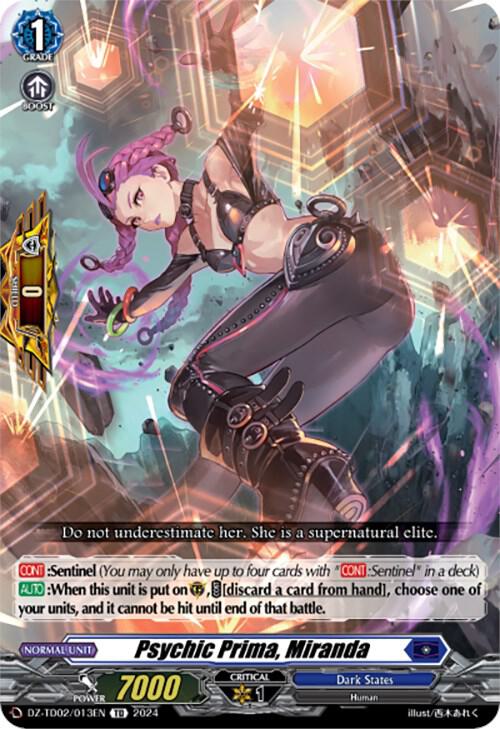 Psychic Prima, Miranda, DZ-TD02: Start Up Trial Deck "Dark States" DZ-TD02/013EN