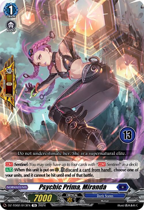 Psychic Prima, Miranda (13), DZ-TD02: Start Up Trial Deck "Dark States" DZ-TD02/013EN