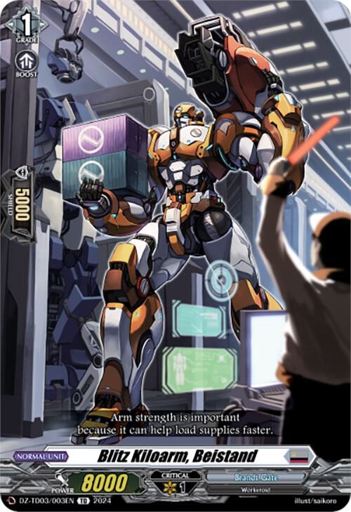 Blitz Kiloarm, Beistand, DZ-TD03: Start Up Trial Deck "Brandt Gate" DZ-TD03/003EN