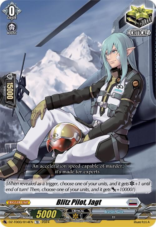 Blitz Pilot, Jagt, DZ-TD03: Start Up Trial Deck "Brandt Gate" DZ-TD03/014EN