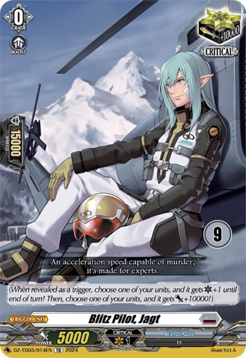 Blitz Pilot, Jagt (9), DZ-TD03: Start Up Trial Deck "Brandt Gate" DZ-TD03/014EN
