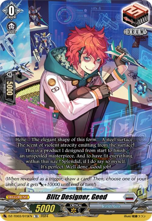 Blitz Designer, Geed, DZ-TD03: Start Up Trial Deck "Brandt Gate" DZ-TD03/015EN