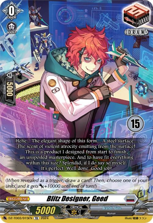 Blitz Designer, Geed (15), DZ-TD03: Start Up Trial Deck "Brandt Gate" DZ-TD03/015EN