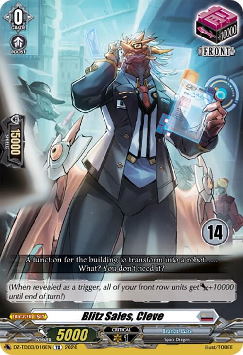 Blitz Sales, Cleve (14), DZ-TD03: Start Up Trial Deck "Brandt Gate" DZ-TD03/016EN