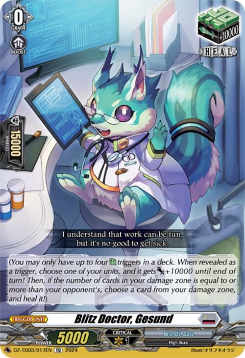 Blitz Doctor, Gesund, DZ-TD03: Start Up Trial Deck "Brandt Gate" DZ-TD03/017EN