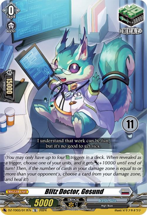 Blitz Doctor, Gesund (11), DZ-TD03: Start Up Trial Deck "Brandt Gate" DZ-TD03/017EN