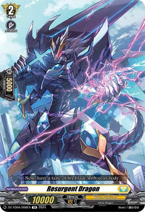 Resurgent Dragon, DZ-TD04: Start Up Trial Deck "Keter Sanctuary" DZ-TD04/008EN