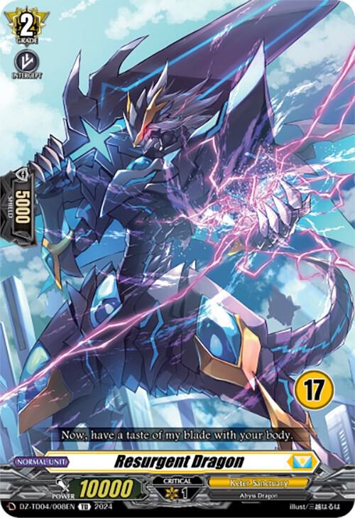 Resurgent Dragon (17), DZ-TD04: Start Up Trial Deck "Keter Sanctuary" DZ-TD04/008EN