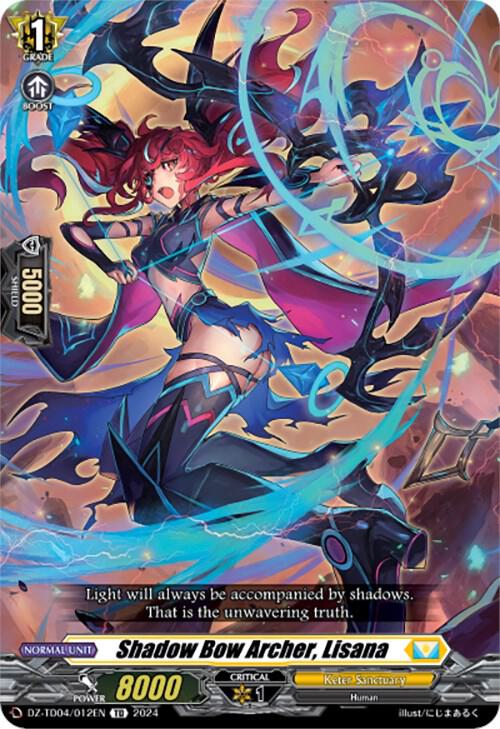 Shadow Bow Archer, Lisana, DZ-TD04: Start Up Trial Deck "Keter Sanctuary" DZ-TD04/012EN