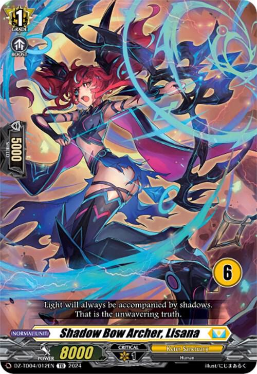 Shadow Bow Archer, Lisana (6), DZ-TD04: Start Up Trial Deck "Keter Sanctuary" DZ-TD04/012EN