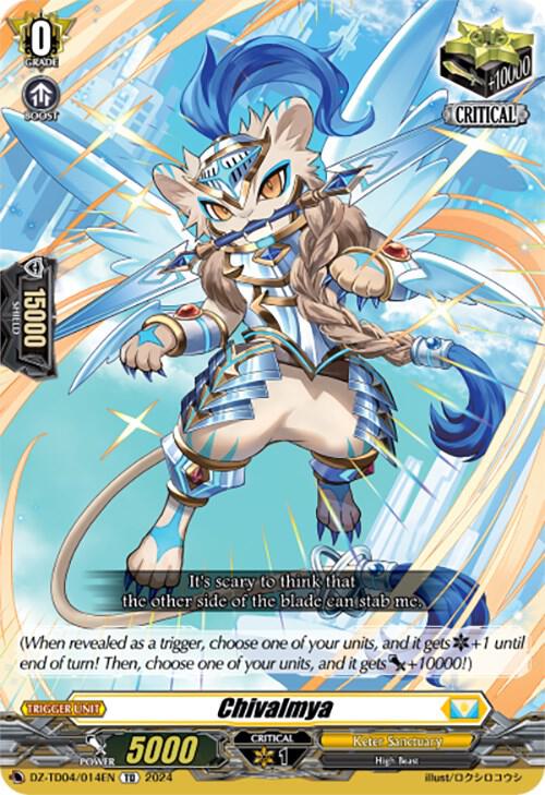 Chivalmya, DZ-TD04: Start Up Trial Deck "Keter Sanctuary" DZ-TD04/014EN