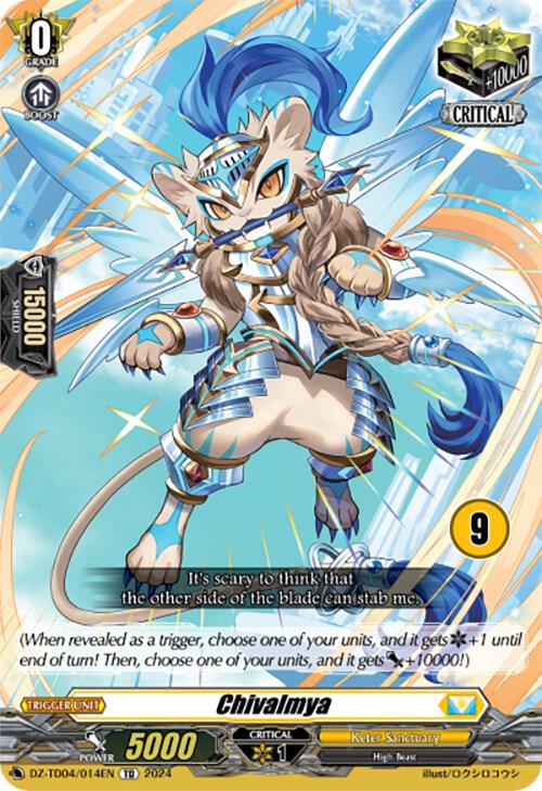 Chivalmya (9), DZ-TD04: Start Up Trial Deck "Keter Sanctuary" DZ-TD04/014EN
