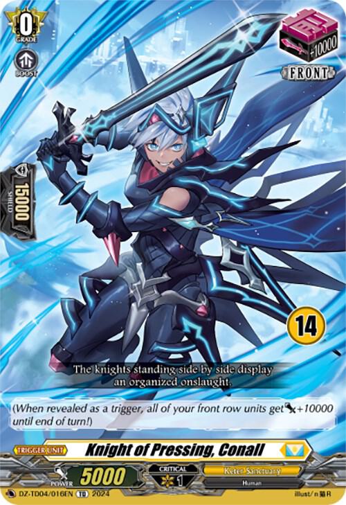 Knight of Pressing, Conall (14), DZ-TD04: Start Up Trial Deck "Keter Sanctuary" DZ-TD04/016EN