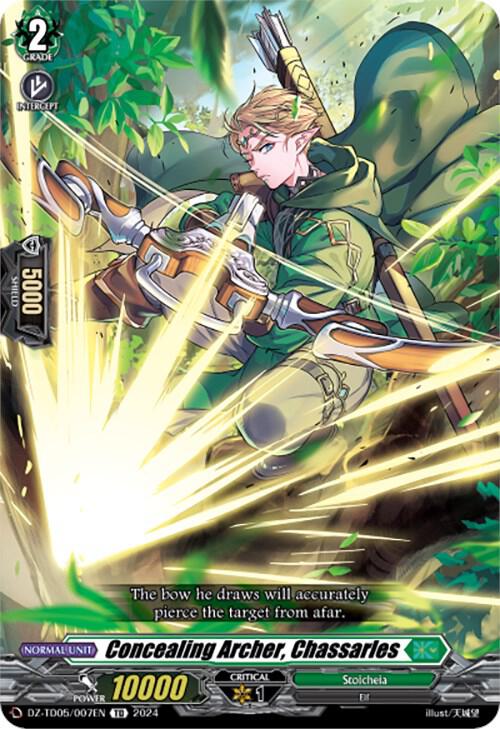 Concealing Archer, Chassarles, DZ-TD05: Start Up Trial Deck "Stoicheia" DZ-TD05/007EN