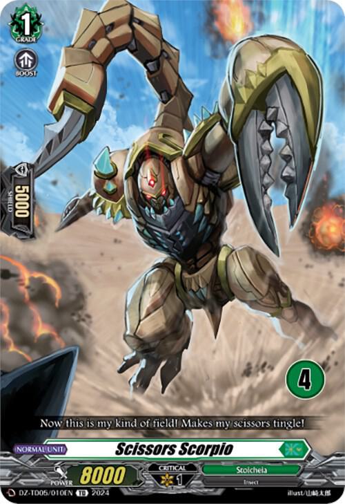 Scissors Scorpio (4), DZ-TD05: Start Up Trial Deck "Stoicheia" DZ-TD05/010EN