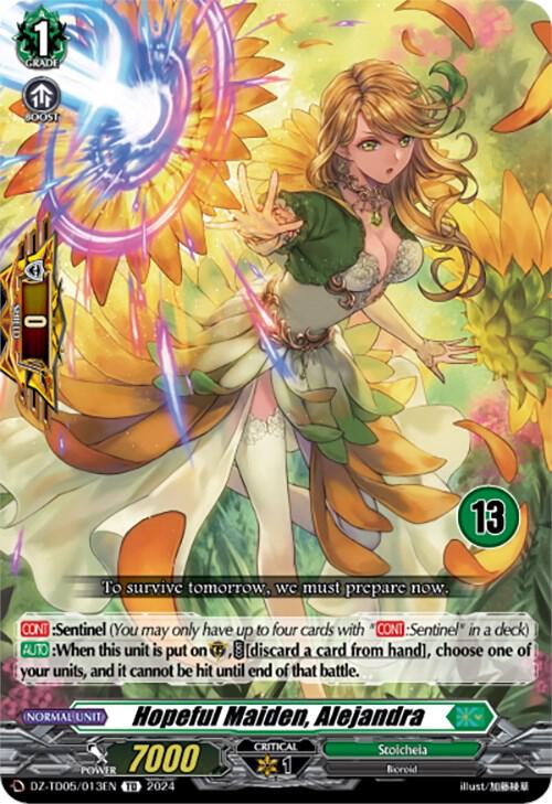 Hopeful Maiden, Alejandra (13), DZ-TD05: Start Up Trial Deck "Stoicheia" DZ-TD05/013EN
