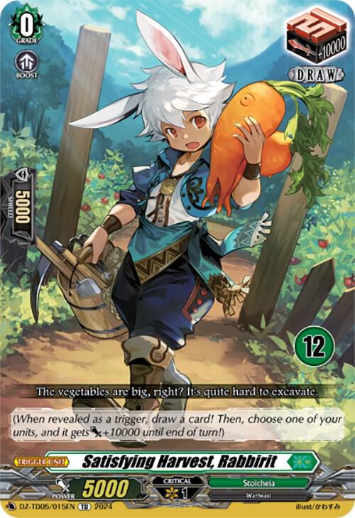 Satisfying Harvest, Rabbirit (12), DZ-TD05: Start Up Trial Deck "Stoicheia" DZ-TD05/015EN