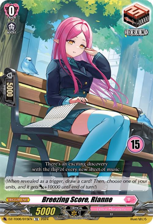 Breezing Score, Rianne (15), DZ-TD06: Start Up Trial Deck "Lyrical Monasterio" DZ-TD06/015EN