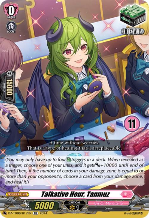 Talkative Hour, Tanmuz (11), DZ-TD06: Start Up Trial Deck "Lyrical Monasterio" DZ-TD06/017EN