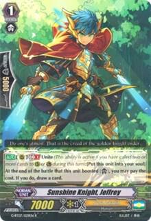 Sunshine Knight, Jeffrey, G-BT07: Glorious Bravery of Radiant Sword G-BT07/029EN