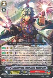 Dragon Fang Chain-shots, Sutherland, G-BT07: Glorious Bravery of Radiant Sword G-BT07/032EN