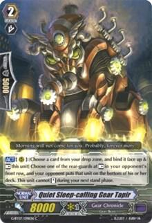 Quiet Sleep-calling Gear Tapir, G-BT07: Glorious Bravery of Radiant Sword G-BT07/098EN